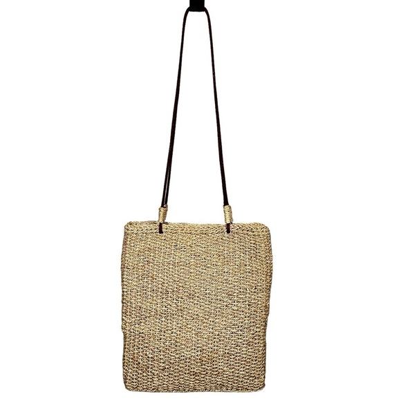 SAN DIEGO HAT CO Woven Straw Boho Crossbody Tote Bag - Picture 1 of 10